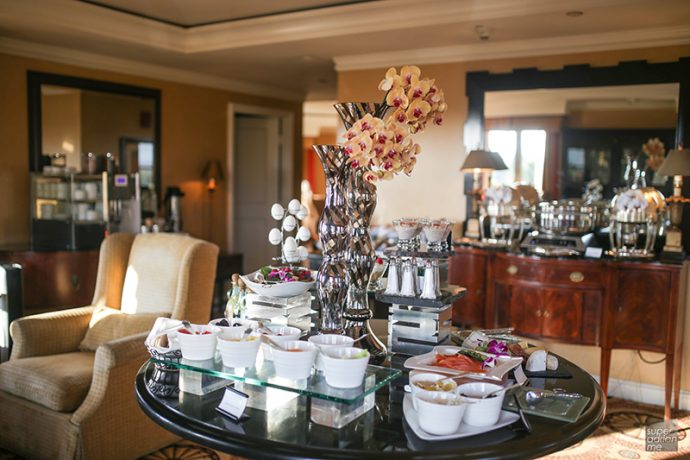 Breakfast at The Langham Club Lounge in Pasadena.