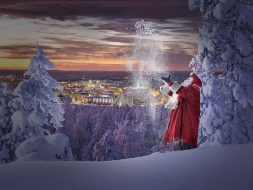 Santa Claus and his official hometown Rovaniemi, Finland (PRNewsFoto/Visit Rovaniemi)