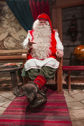 Santa Claus in his office in Rovaniemi, Finland, Arctic Circle (PRNewsFoto/Visit Rovaniemi)