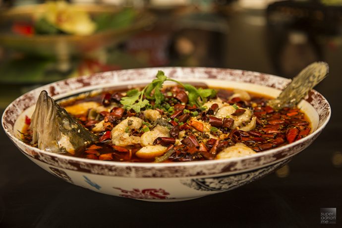 Dining Macau - Feng Wei Ju - Boiled Mandarin Fish Fillets in Hot Chilli Oil
