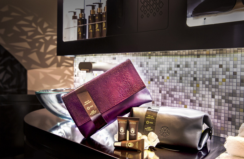 Etihad Airways 2016 First Class Amenity Kits and Washroom amenities (Etihad Airways photo)