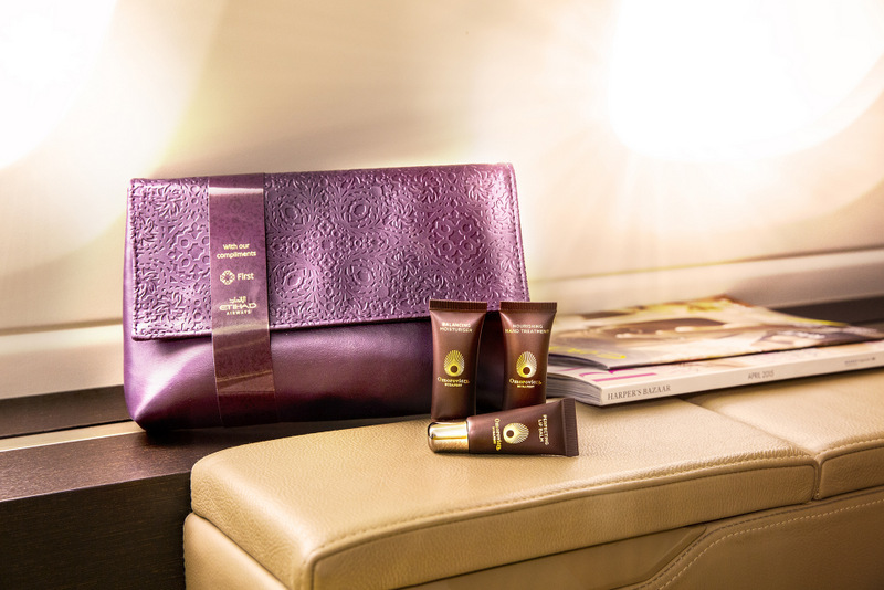 Etihad Airways Christian Lacroix First Class Amenity Kit for women (Etihad Airways photo)