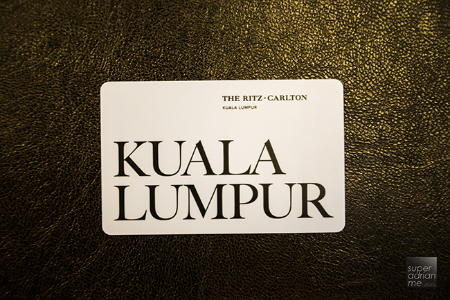 The Ritz Carlton Kuala Lumpur Key Card