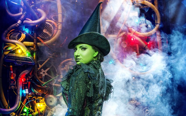 Jacqueline Hughes as Elphaba in Wicked. (Credit: Wicked)