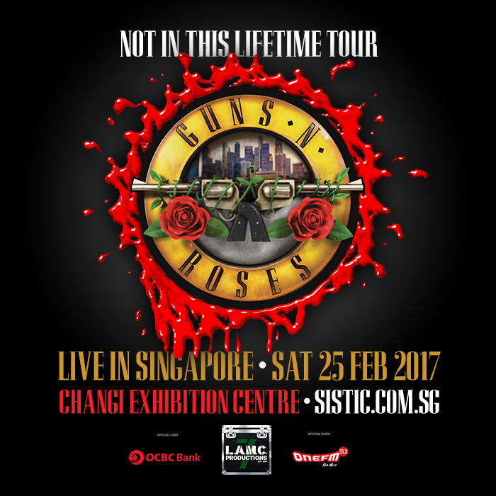 Guns N' Roses Not In This Lifetime Tour in Singapore 25 February 2017