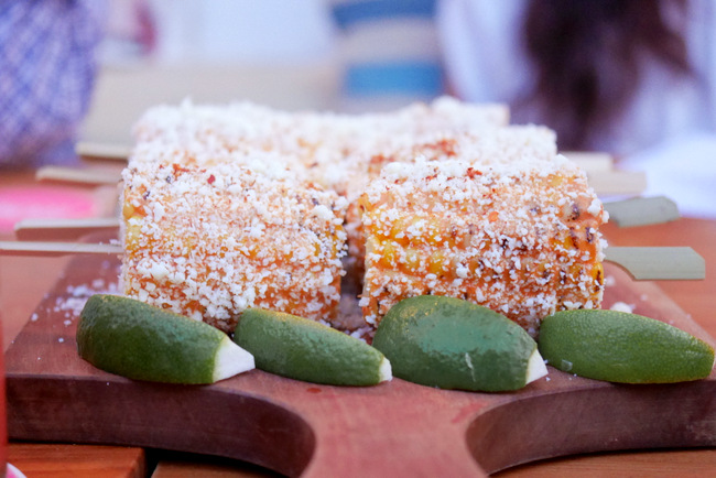 Lucha Loco: Elotes a.k.a. Mexican street style grilled corn (part of their 3 course dinner, S$35/pax).