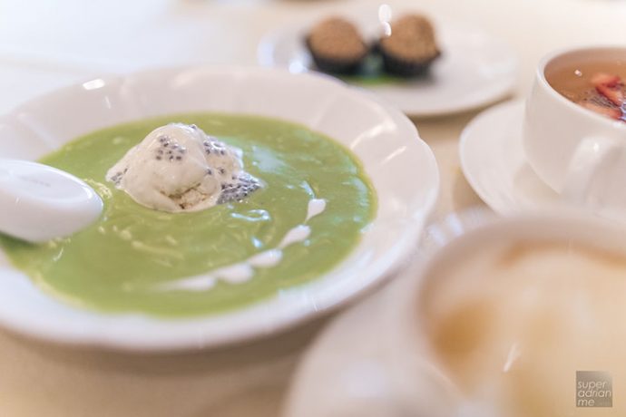 A selection of four desserts at Golden Peony's Dim Sum Weekend Experience.