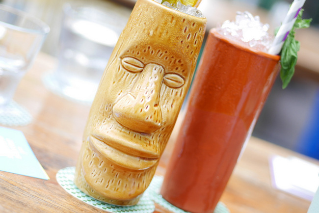Loof's cocktail offerings include Uncle Tee-Kee (S$19) (left): and Kaya Lumpur (S$19) (right).