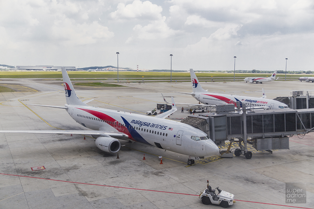 Malaysia Airlines aircraft at Kuala Lumpur International Airport