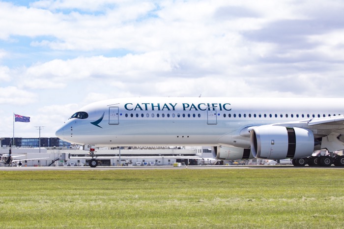 Cathay Pacific A350-900 lands in Auckland (Source: Cathay Pacific Airways)