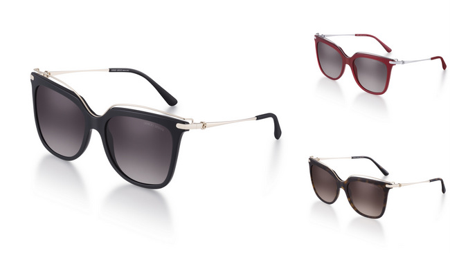 Luxottica presents Giorgio Armani F/W'16. Pictured here is the AR 8091 in black, red and dark havana.