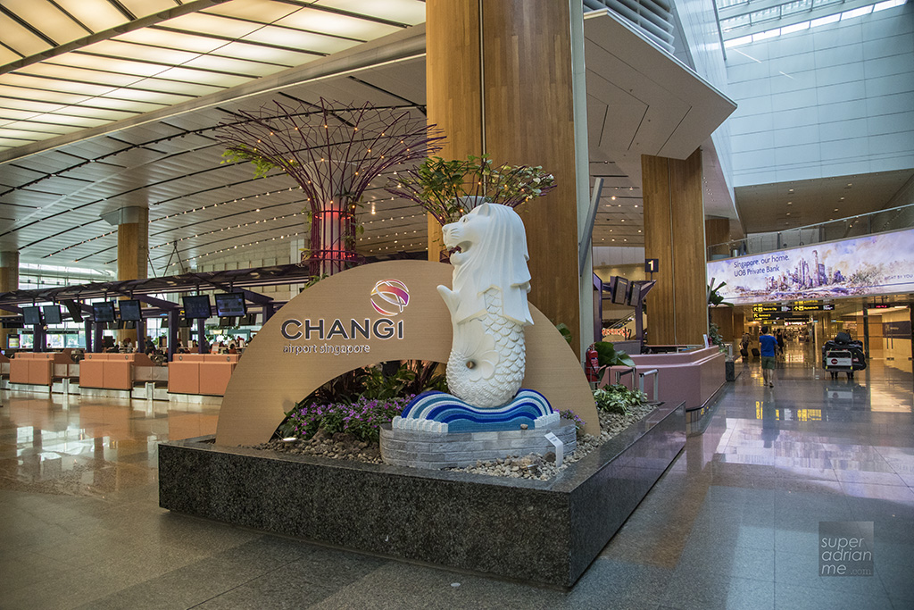 Singapore Changi Airport Terminal 2 Merlion Display