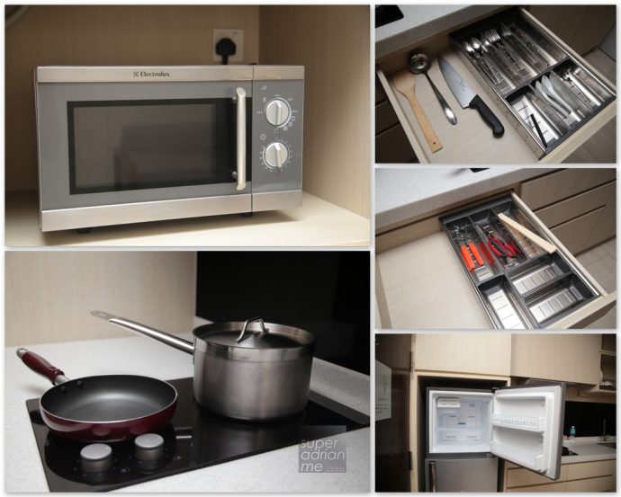 Kitchen Utensils and Appliances at Oasia Suites Kuala Lumpur