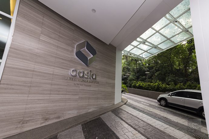 Driveway to the entrance of Oasia Suites Kuala Lumpur