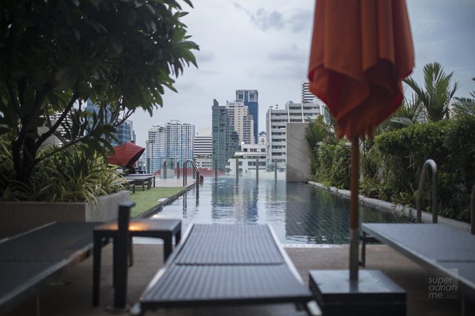 Pool with a view at Aloft Bangkok Sukhumvit 11