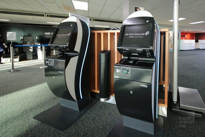 Air New Zealand's Self Service Check In Kiosks in Napier Airport