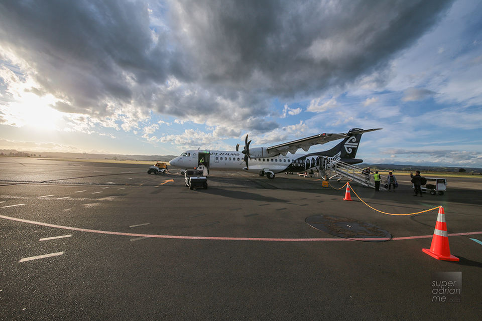 Air New Zealand's ATR72-600 Aircraft in Napier Airport