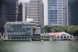 Singapore - Fullerton Bay Hotel and the old Clifford Pier