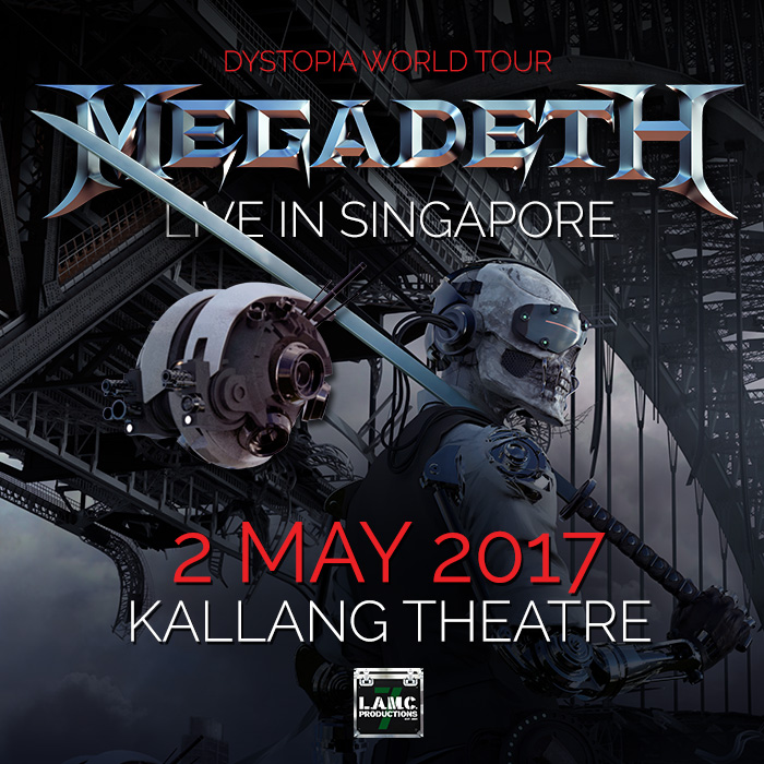 Megadeth Dystopia World Tour Live in Singapore