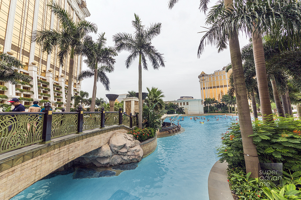 The Great Resort Deck at Galaxy Macau with a Skytop Wave Pool