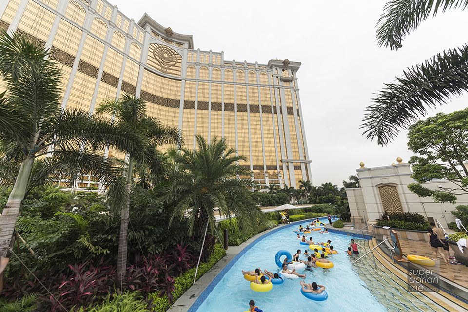 The Great Resort Deck at Galaxy Macau with a Skytop Adventure Rapids