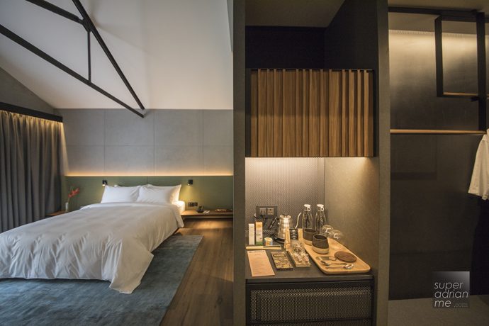 Minibar and Cupboard in the Riverview Loft at The Warehouse Hotel Singapore
