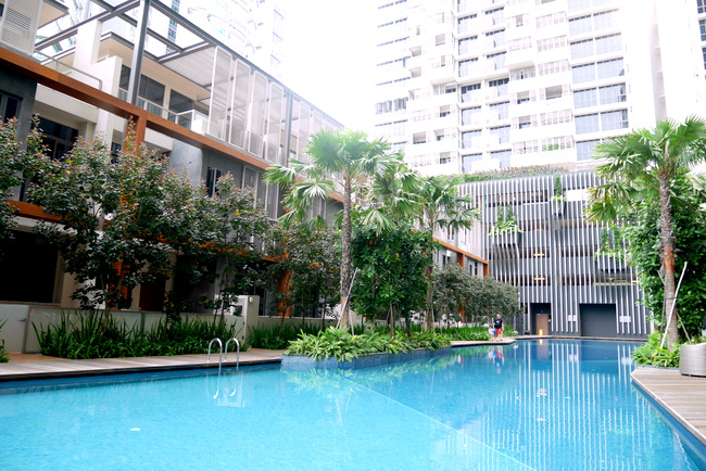 Oasia Residences is the brand's latest venture. It offers a holistic stay, with a focus on refreshing, refueling and recharging the body. Pictured here is the Outdoor Lap Pool on Level 1.