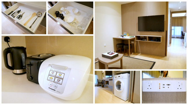 A glimpse of the facilities available in Oasia Residence's Studio rooms.