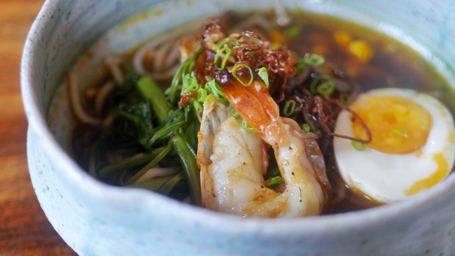 Morsels by Chef Petrina Loh at Dempsey: Wild Sir Lankan Tiger Prawn Noodles (S$25/lunch set with appetizer).