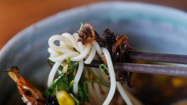 Morsels by Chef Petrina Loh at Dempsey: Wild Sir Lankan Tiger Prawn Noodles (S$25/lunch set with appetizer).