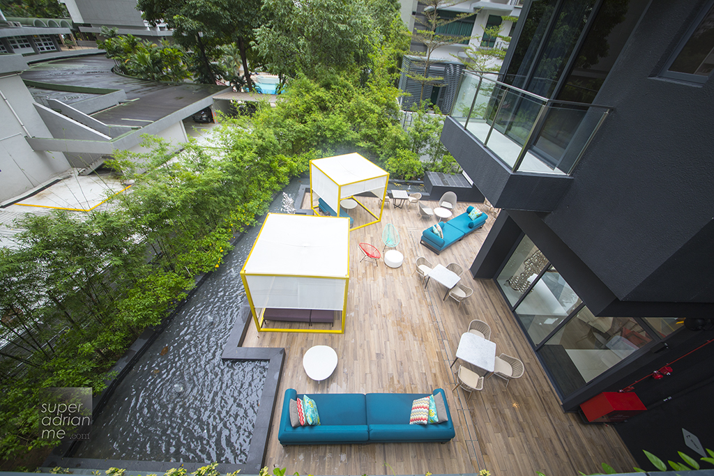 Outdoor Garden Terrace at Oakwood Studios Singapore