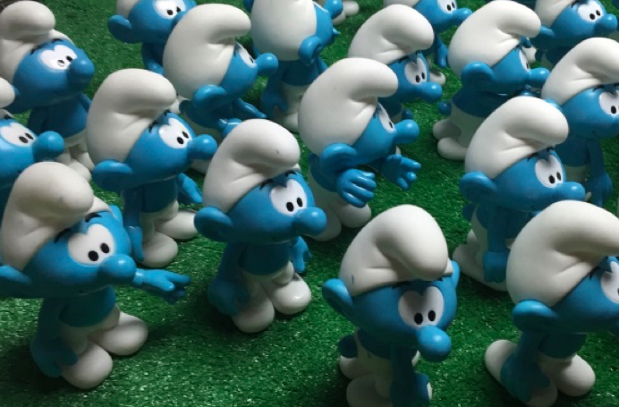 SMURFS at Gain City Megastore @ Sungei Kadut