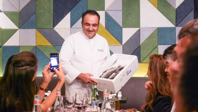 JW Marriott Singapore South Beach introduces Beach Road Kitchen, its all-new, all-day buffet venue. Pictured here is a specially grilled fish by Executive Chef Stefano Di Salvo.