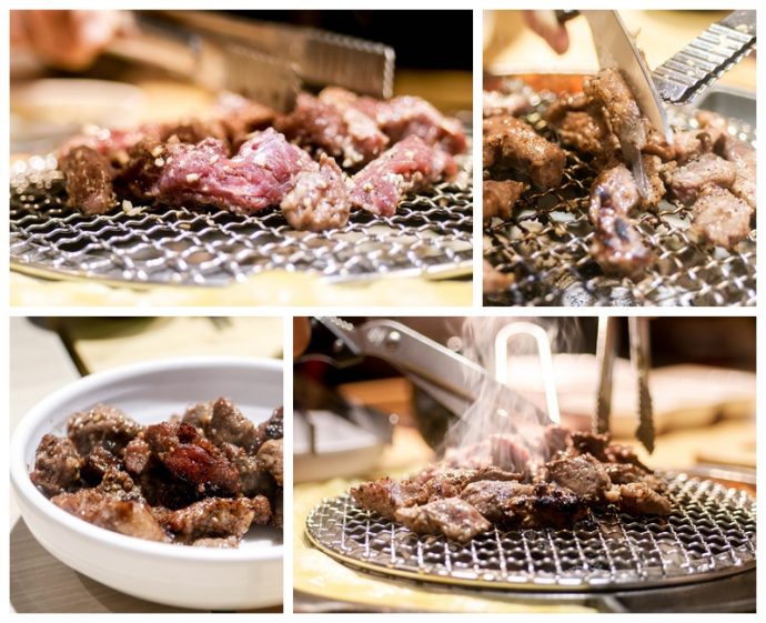 Seorae, Korean Charcoal BBQ, serves up quality cuts such as the Galmaegisal (Garlic soy-sauce) (S.90).