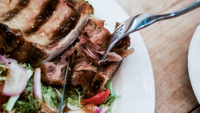 Coastes at Siloso Beach: Bourbon-glazed Pork Ribs (S$20 for half slab, S$30 for full slab).