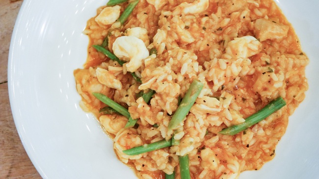 Coastes at Siloso Beach: Seafood Risotto (S$32).