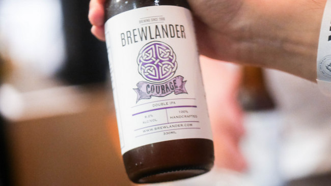 Singapore's first Gypsy Brewery, Brewlander & Co. pays homage to classic beer styles with a fun, energetic re-interpretation. Courage is a Double IPA, 8.2% ABV and 115 IBU.