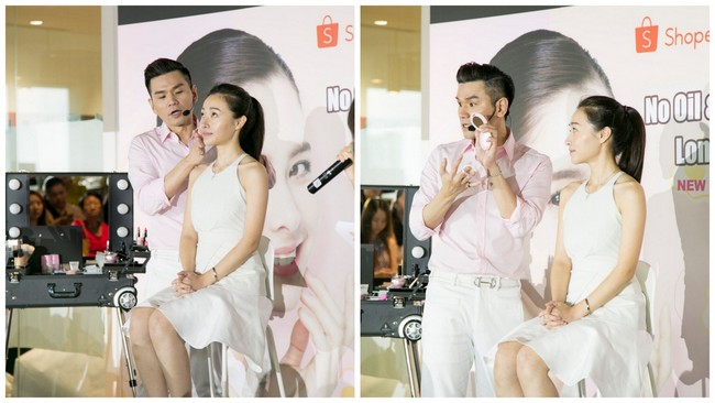 Kevin老师 was recently in town to celebrate the launch of Beautymaker's Oil Free Long Lasting Primer. (Photo credit: Shopee)