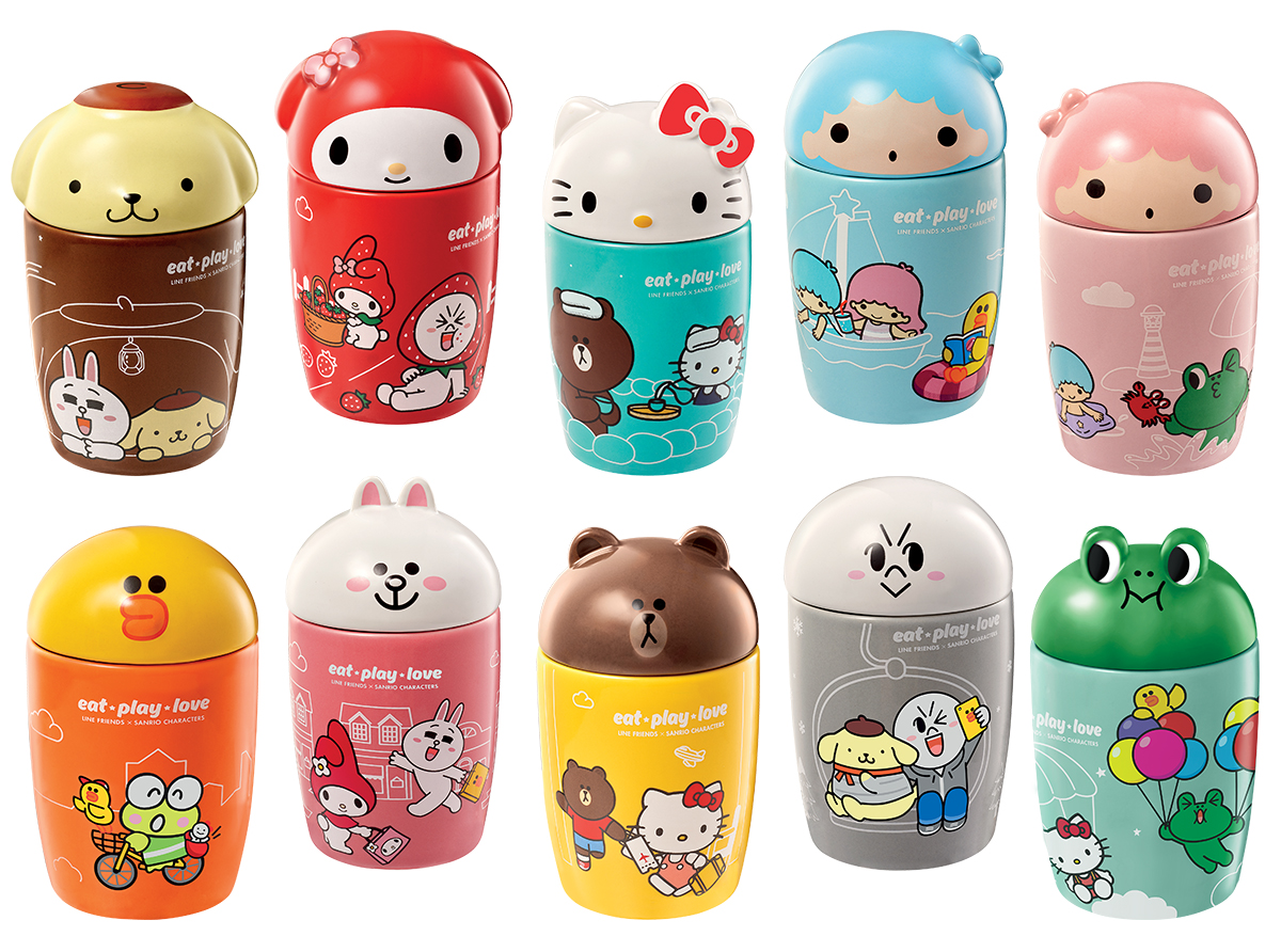 7 Eleven Sanrio and Line hello kitty brown Mugs Singapore redemption mugical moment