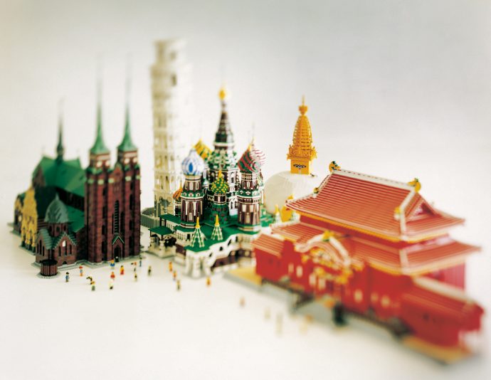 Piece of Peace World Heritage Exhibit Built with Lego Brick
