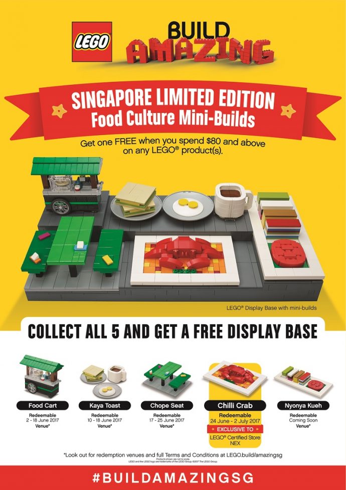 Singapore Limited Edition Food Culture Mini-Builds Redemptions