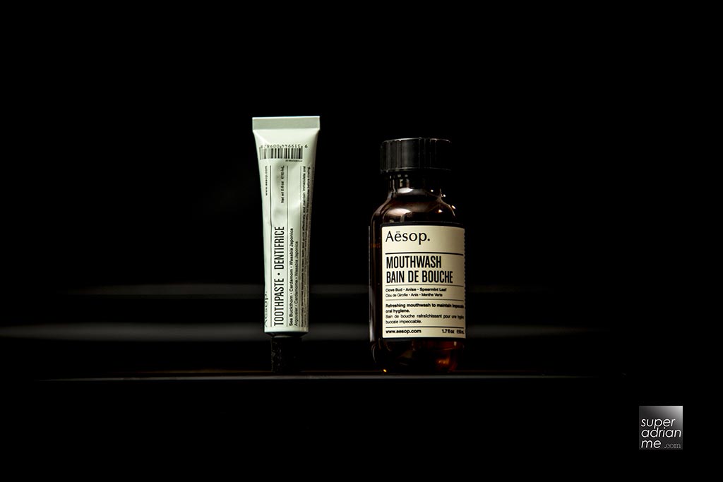Aesop travel-size Toothpaste and Mouthwash