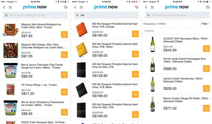 Amazon Prime Now Singapore price subscription