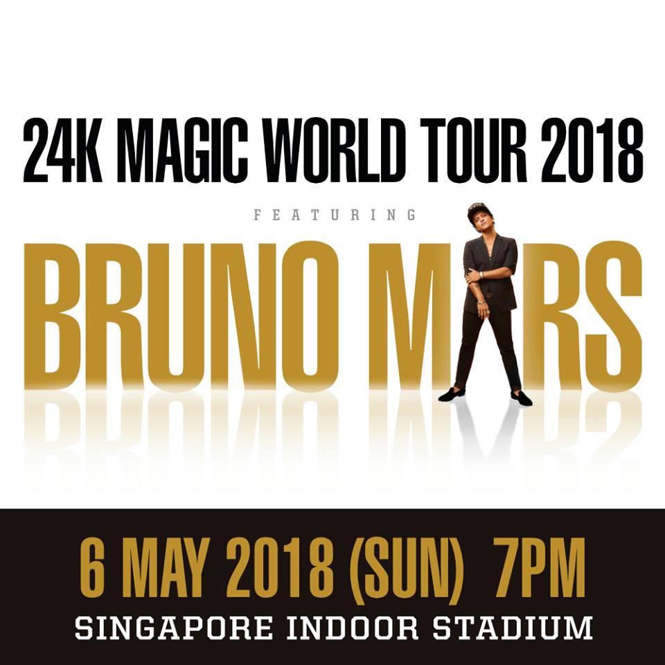 Bruno Mars 24K MAGIC WORLD TOUR 2018