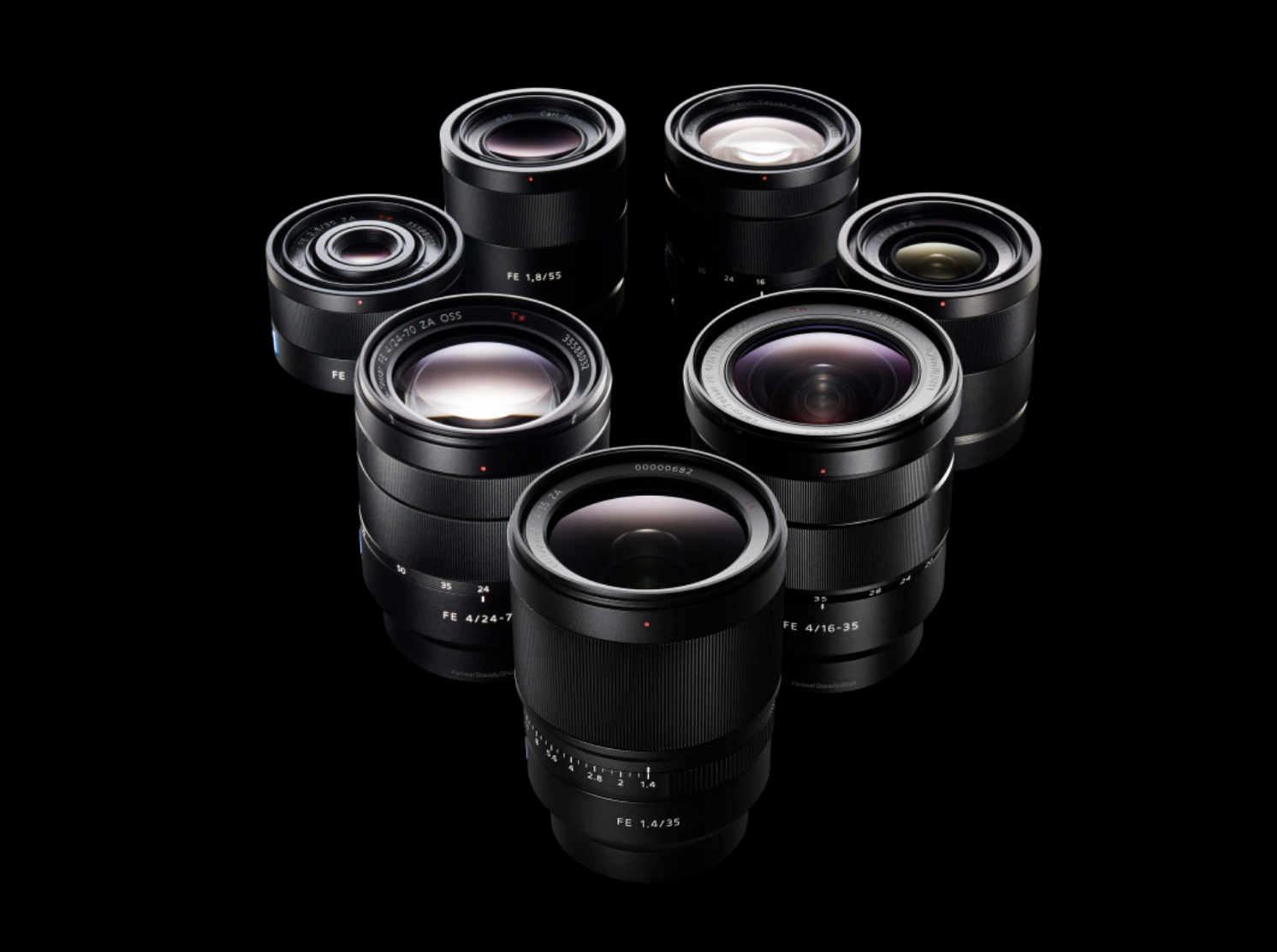 ZEISS lenses for Sony Cameras with e-mount (Photo Credit: Sony)
