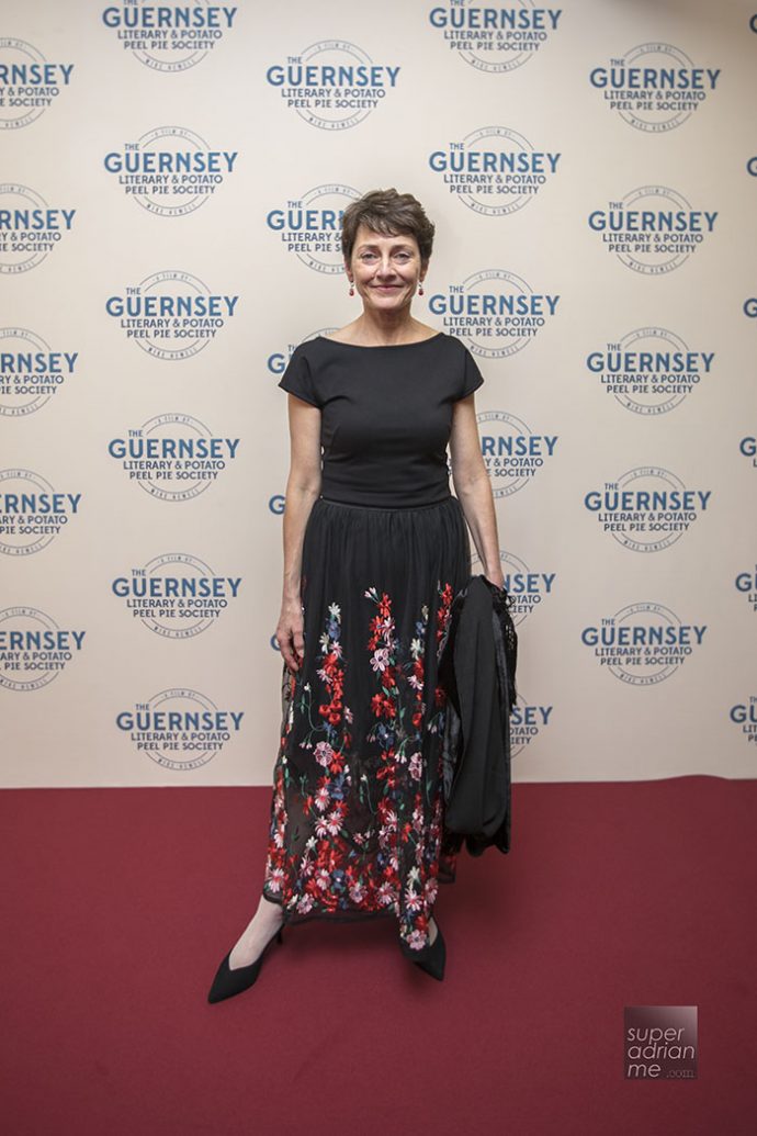 Annie Barrows at the Guernsey premiere of The Guernsey Literary and Potato Peel Pie Society 