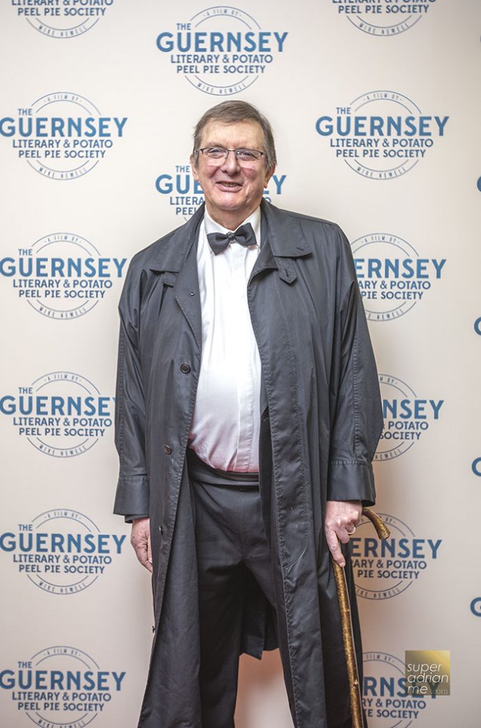 Mike Newell at the Guernsey premiere of The Guernsey Literary and Potato Pie Society