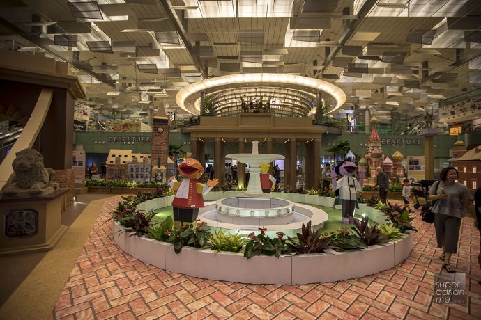 The Spirit of Europe Exhibition at Changi Airport Terminal 3 just before the Departure Hall