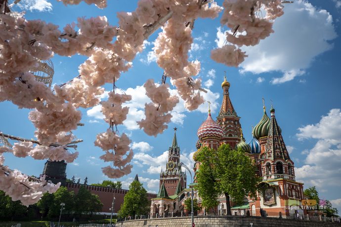 St. Basil's Cathedral in Moscow, Russia 