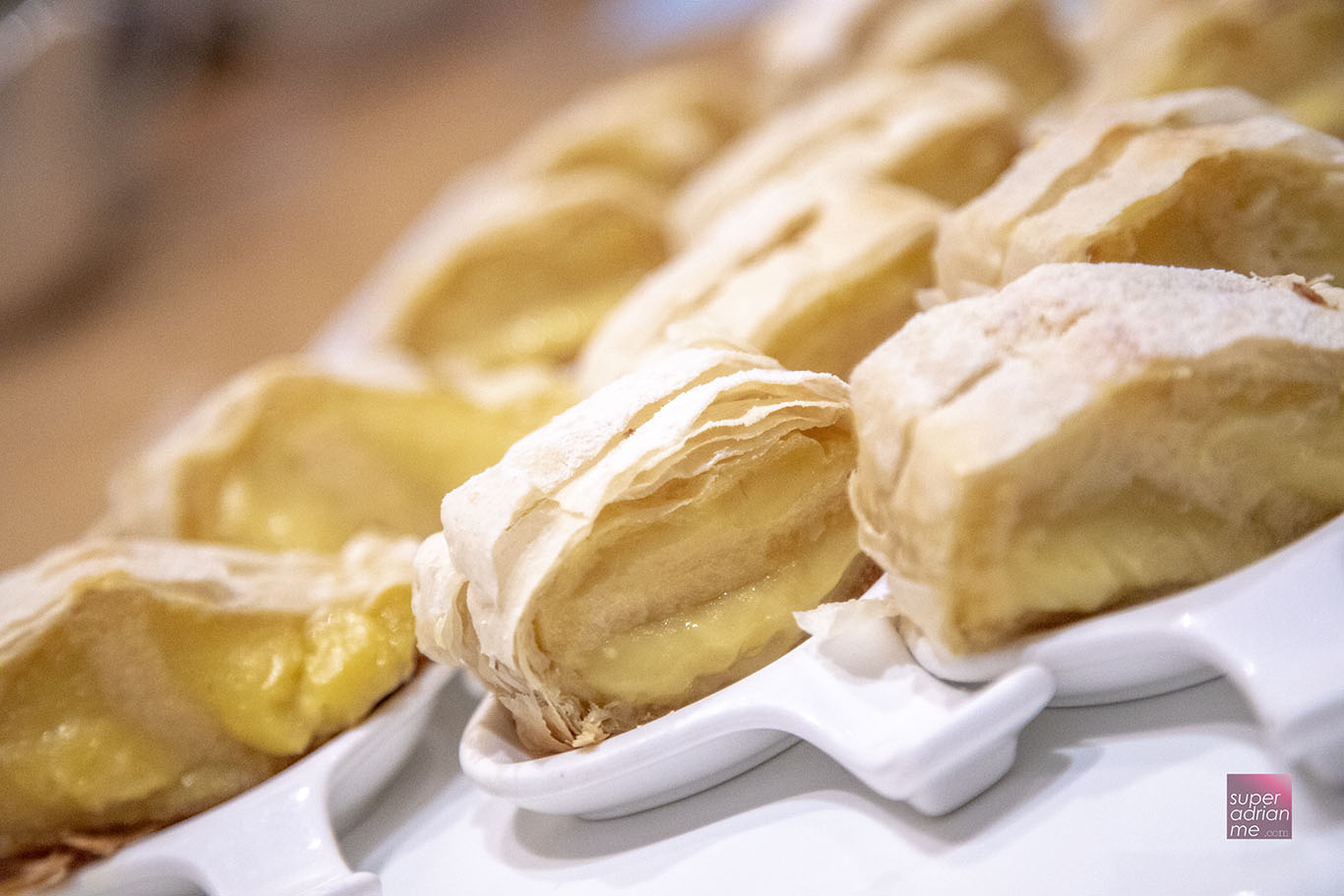 Durian Strudel at Marriott Cafe in Singapore